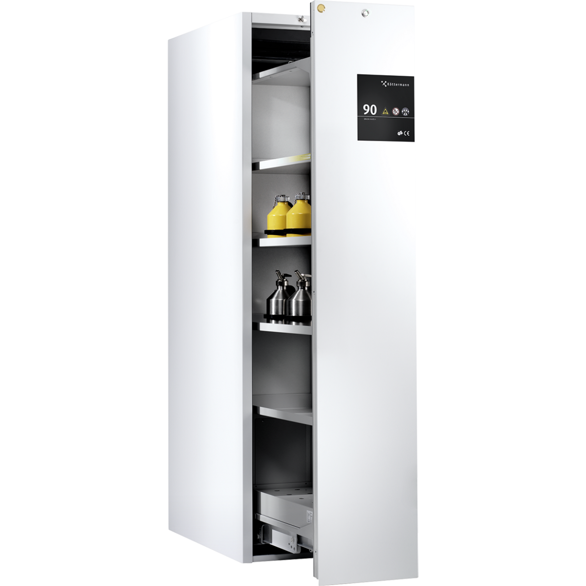 Safety cabinet with pull out door Maximum overview K ttermann